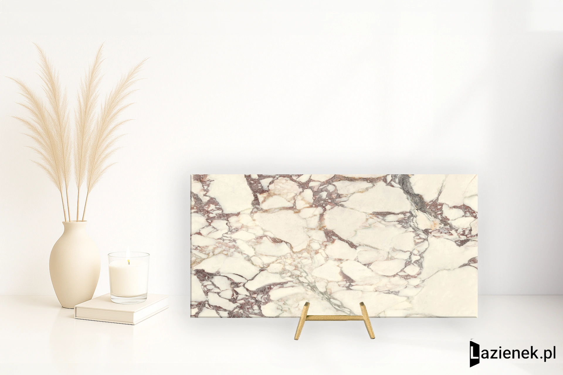 Graniti Fiandre Marble Lab Breccia Mirabile polerowana 60x120 cm gr. 8 mm - płytka rektyfikowana / AL282X864
